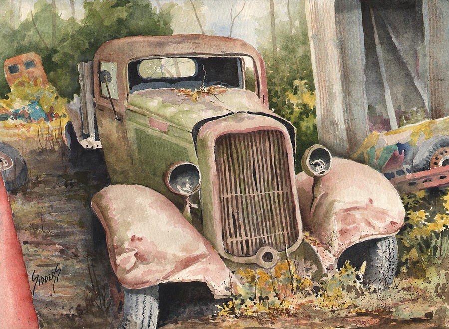 1934 Dodge Half-Ton Painting by Sam Sidders