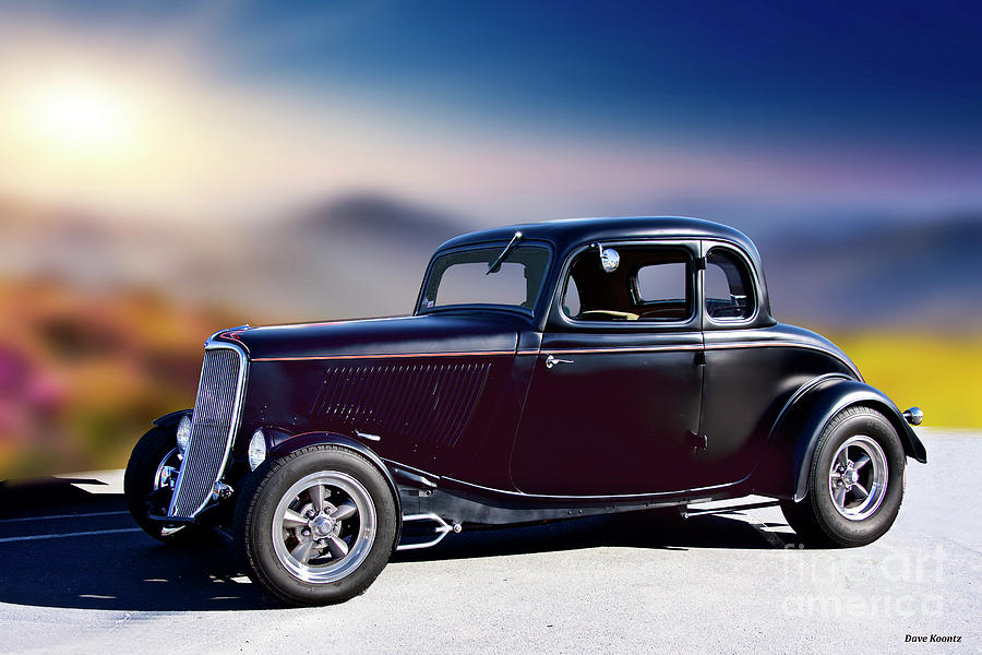 1934 Ford 'Three Window' Coupe II Photograph by Dave Koontz - Pixels