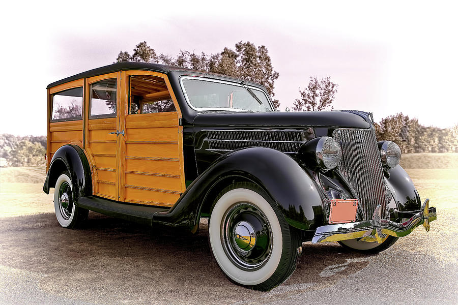 Transportation Photograph - 1936 Ford Woody #2 by Marcia Colelli