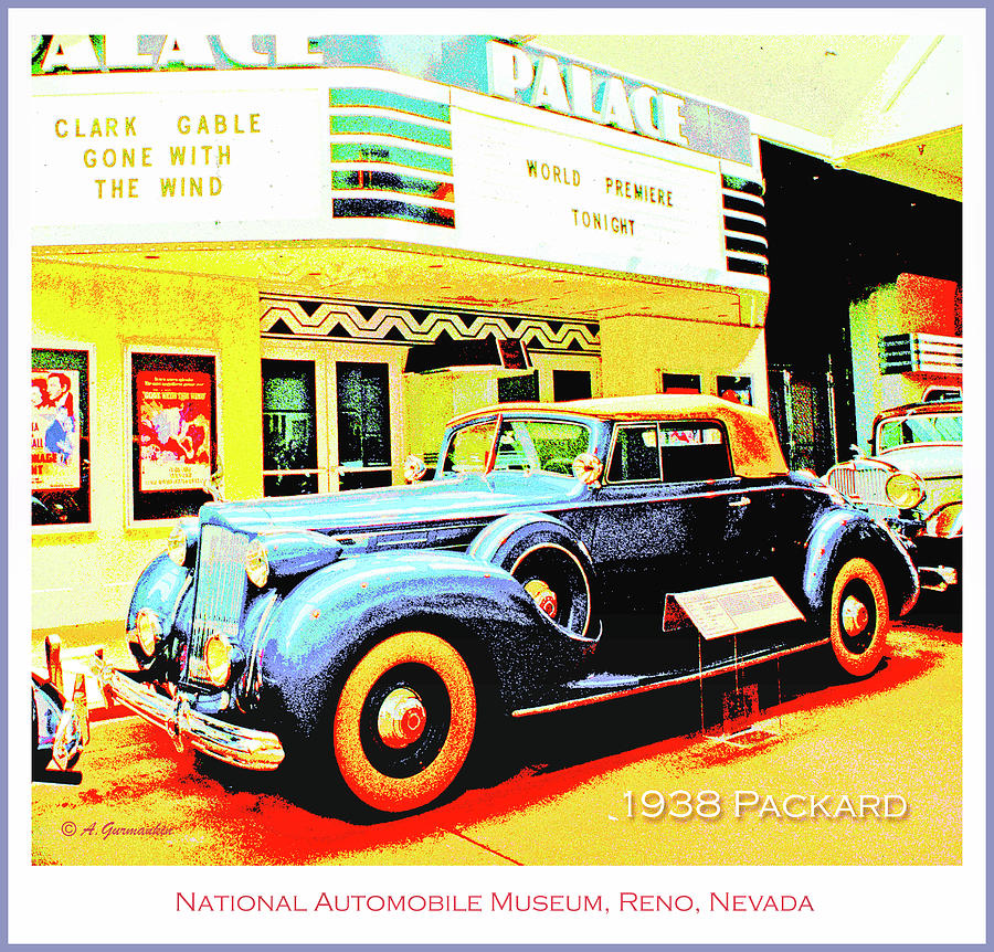 1938 Packard Classic Automobile Digital Art by A Macarthur Gurmankin