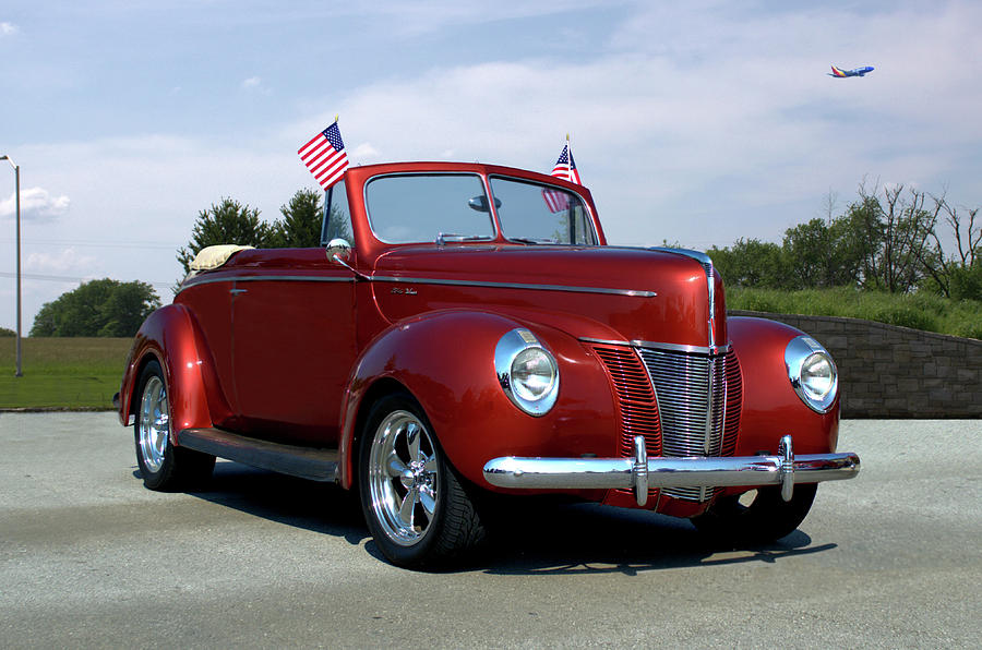 1940 Ford Convertible Photograph by Tim McCullough