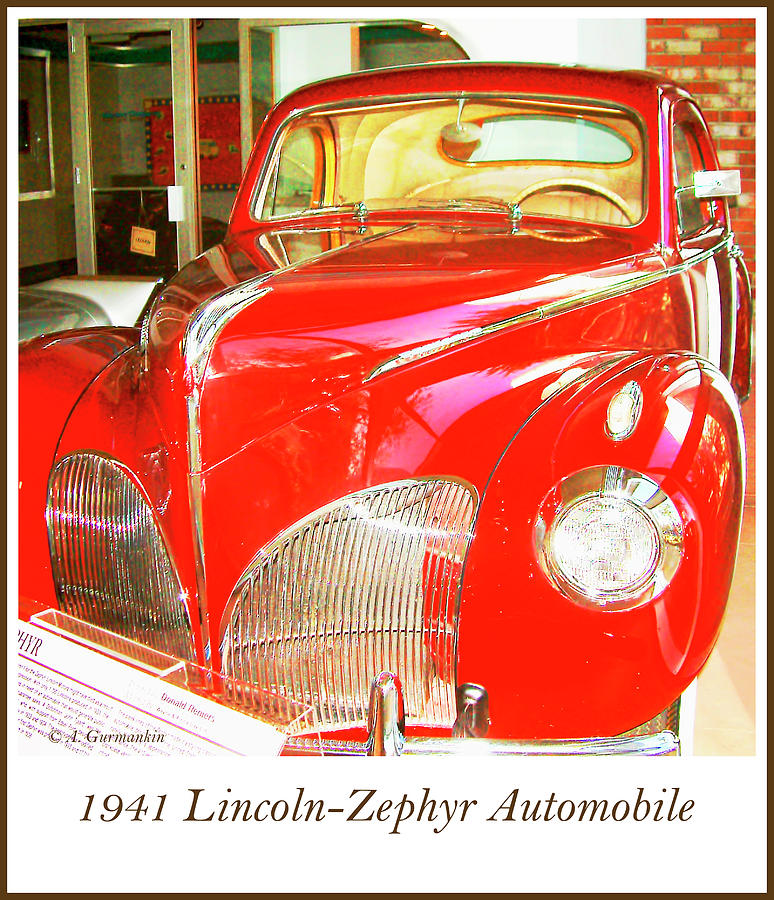 1941 Lincoln-Zephyr Automobile Photograph by A Macarthur Gurmankin
