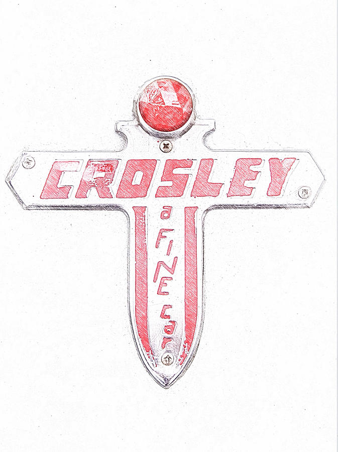 1948 Crosley Emblem Photograph by Brooke Roby - Fine Art America