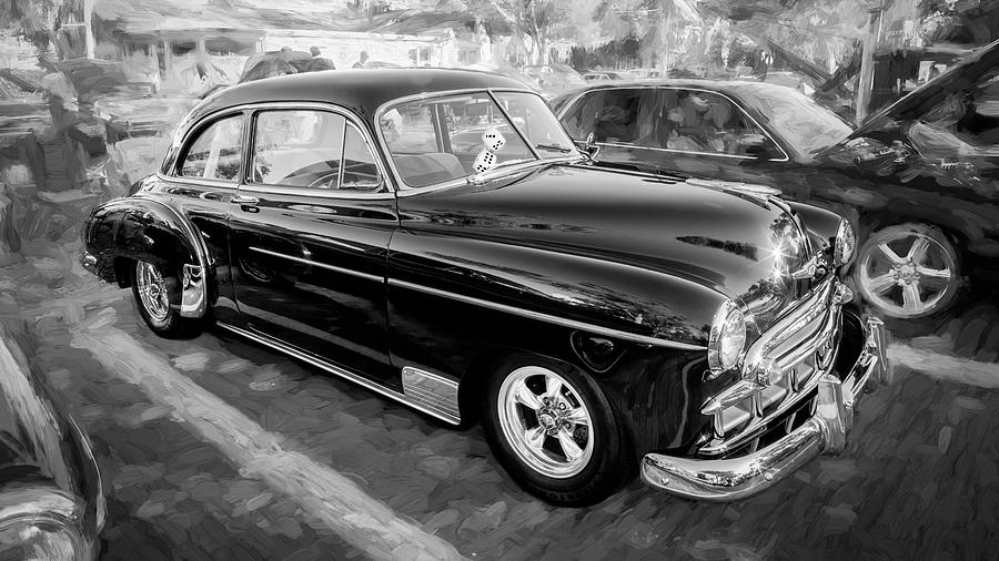 1949 Chevrolet Coupe Deluxe BW Photograph by Rich Franco