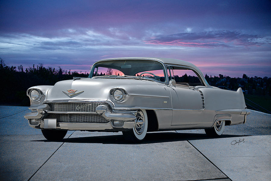 1955 Cadillac Coupe DeVille Photograph by Dave Koontz