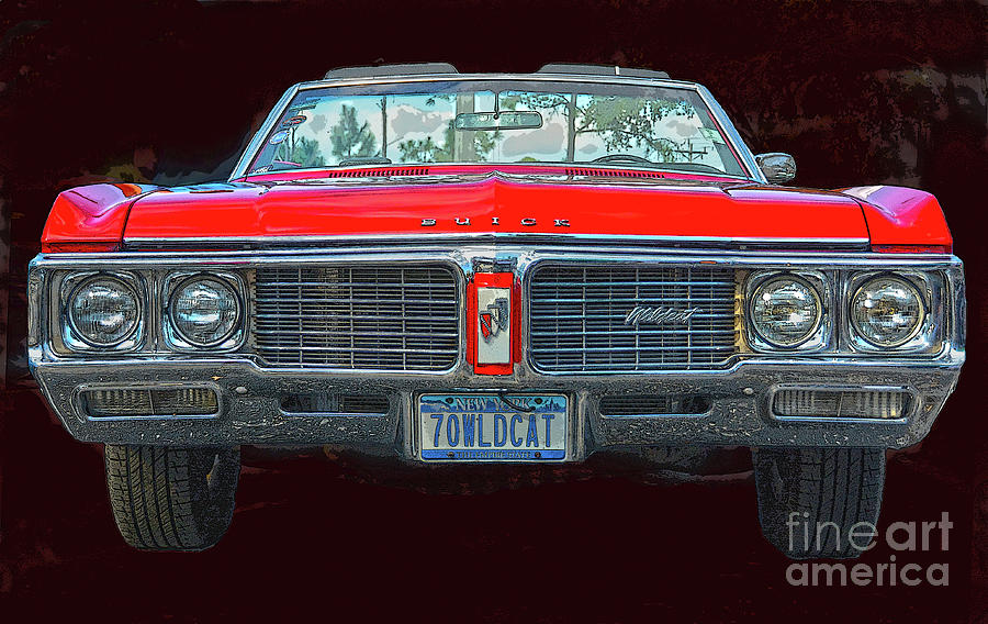 1970 Buick Wildcat Red Photograph by Christine Dekkers