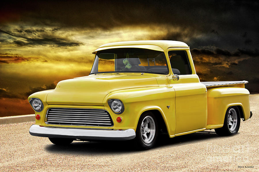 1956 Chevrolet 3100 Custom Stepside Pickup Photograph By Dave Koontz ...