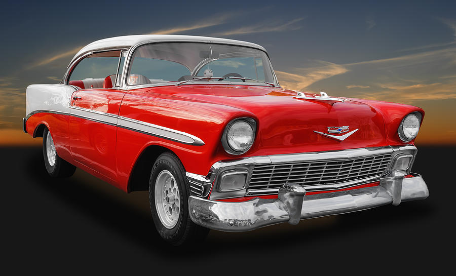 1956 Chevrolet Bel Air Sport Coupe #4 Photograph by Frank J Benz