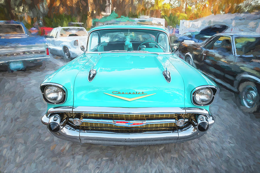 1957 Chevrolet Bel Air 283  Photograph by Rich Franco