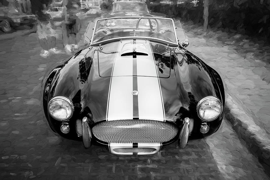 1965 Ford AC Cobra Painted BW   Photograph by Rich Franco