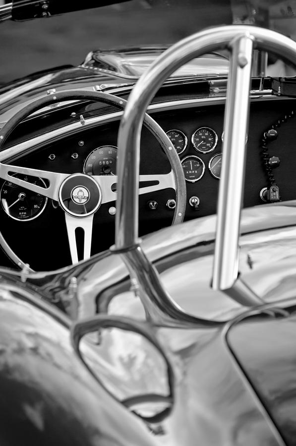 Black And White Photograph - 1966 Shelby 427 Cobra by Jill Reger