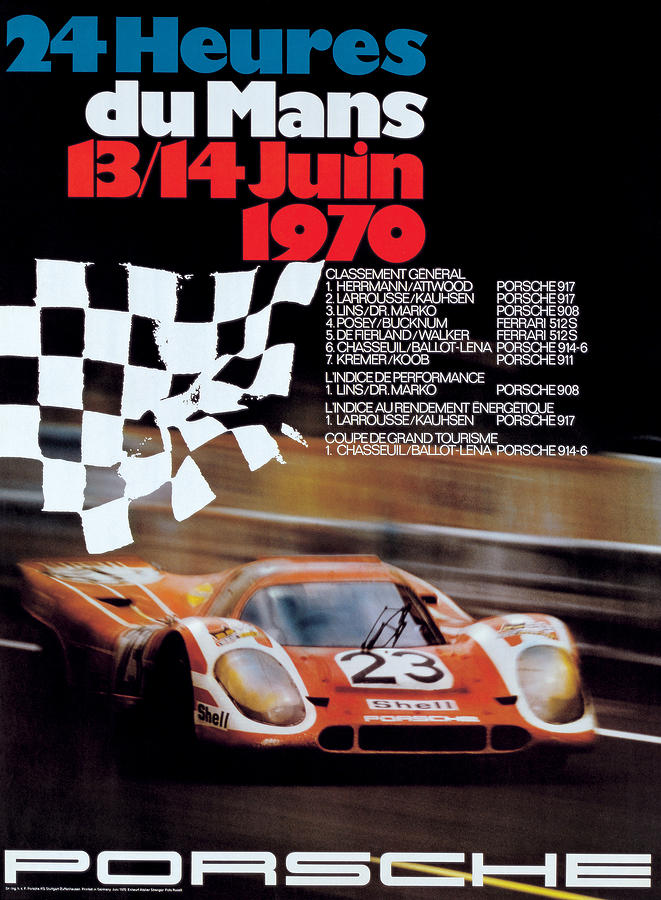 1970 24hr Le Mans Digital Art by Georgia Clare