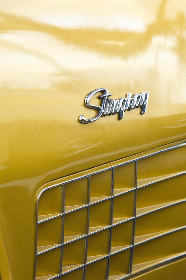 1972 Chevrolet Corvette Stingray Emblem Photograph by Jill Reger