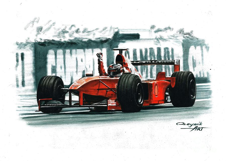 1998 Ferrari F300 Painting By Artem Oleynik