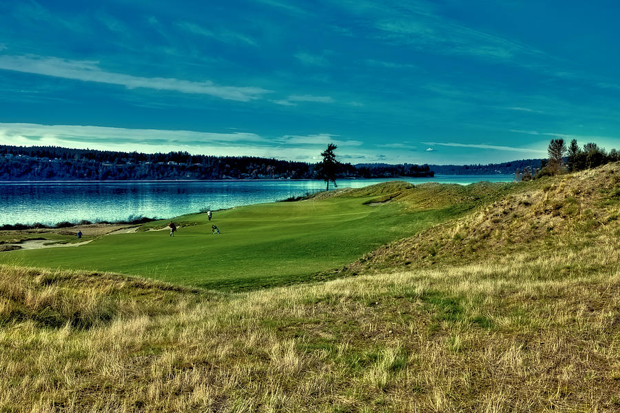 #2 at Chambers Bay Golf Course #1 Photograph by David Patterson