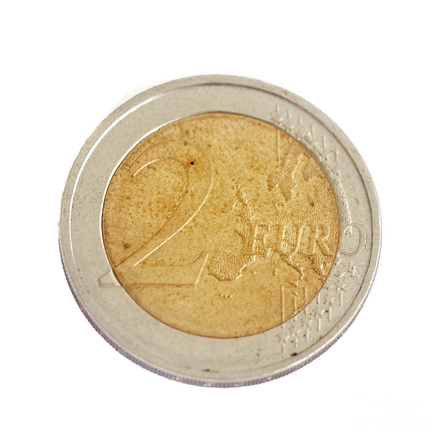 2 Euro coin #1 Photograph by Ilan Rosen