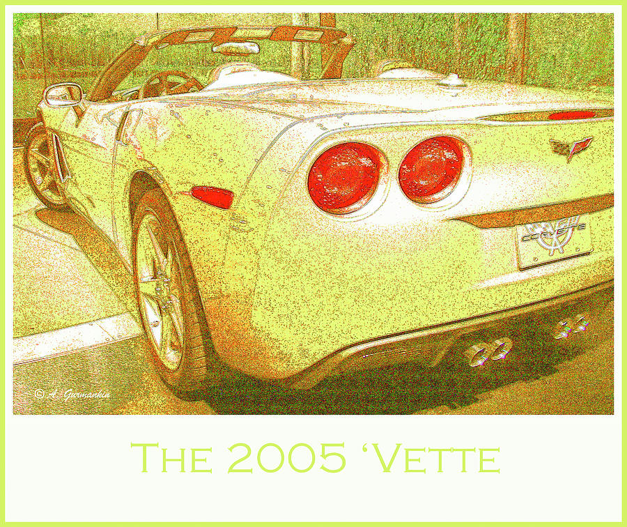 2005 Corvette Automobile #1 Digital Art by A Macarthur Gurmankin