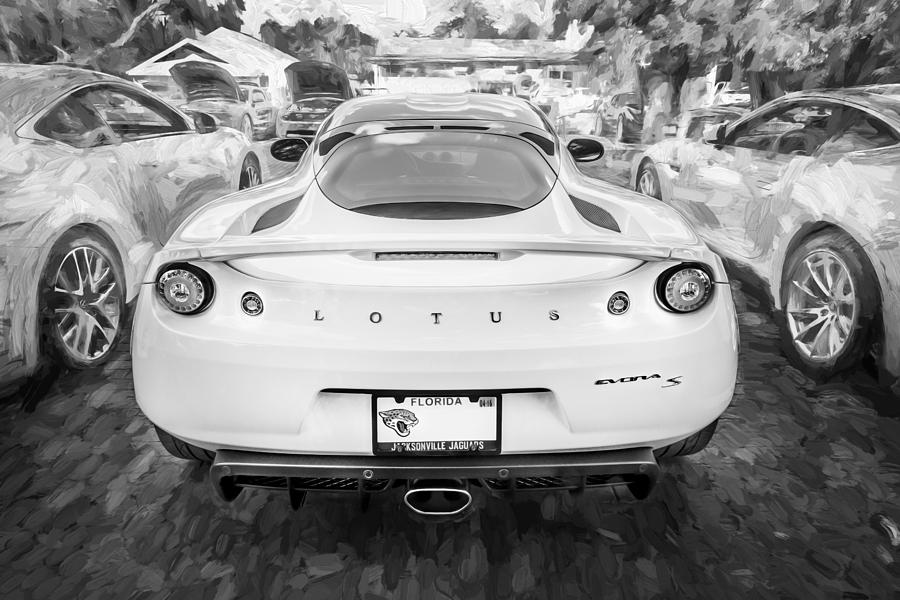 2014 Lotus Evora Coupe Painted BW #1 Photograph by Rich Franco