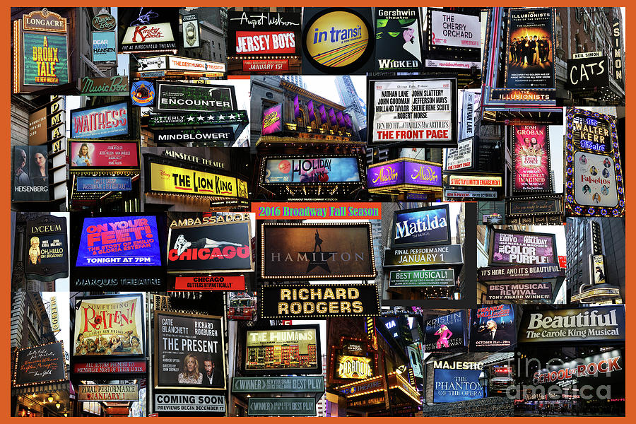2016 Broadway Fall Collage #1 Photograph by Steven Spak