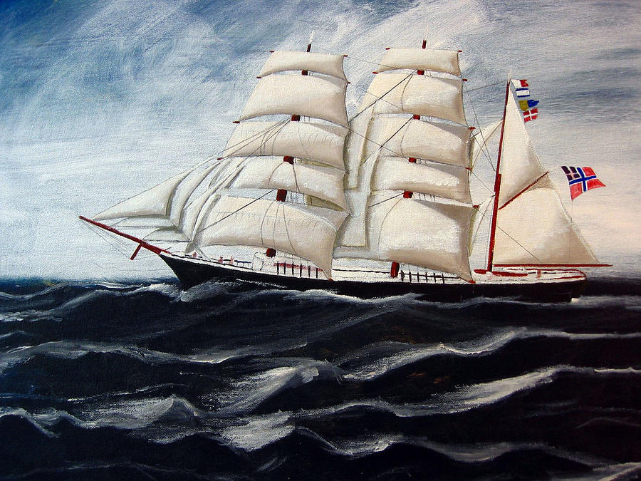 3 Master Tall Ship #1 Painting by Richard Le Page