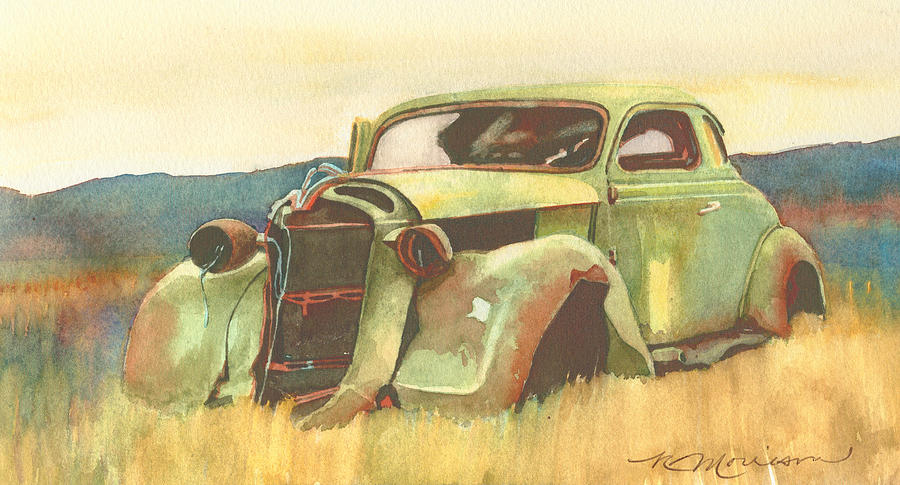 37 Plymouth #1 Painting by Ron Morrison