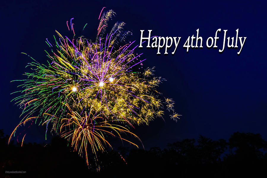 Independence Day Photograph - 4th of July Fireworks #1 by LeeAnn McLaneGoetz McLaneGoetzStudioLLCcom