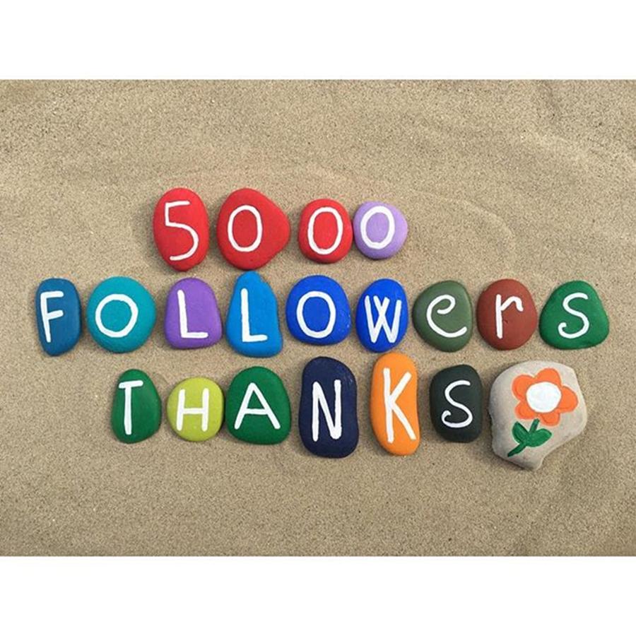 5000 Followers On Instagram ! Thanks ! #1 Photograph by Adriano La Naia