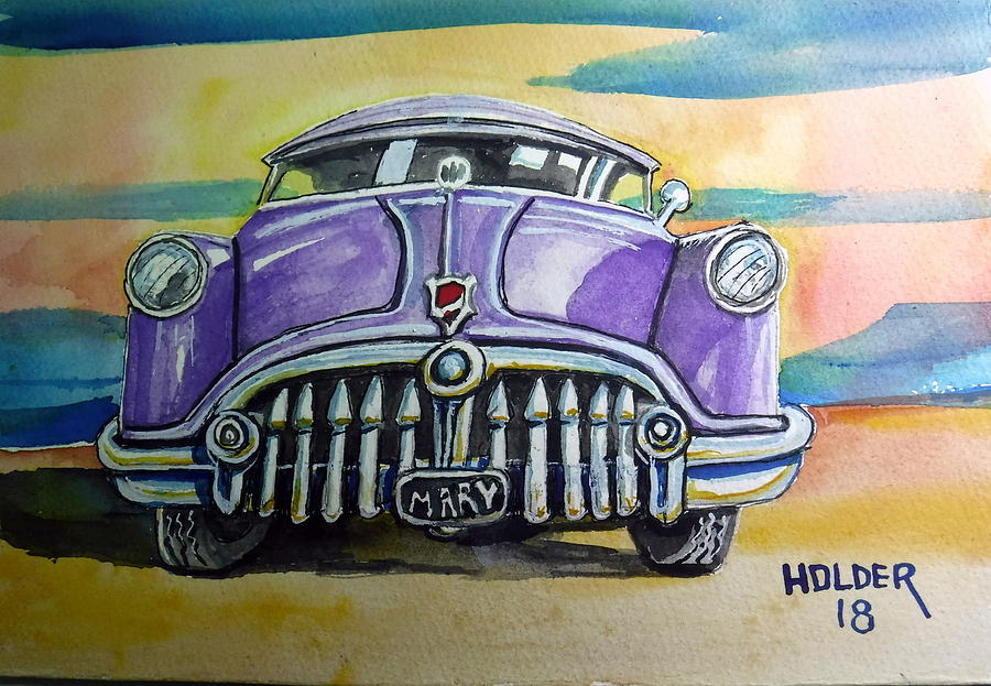 51 Buick #2 Painting by Steven Holder