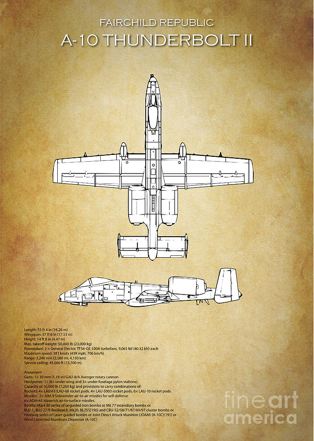 A-10 Thunderbolt II #1 Digital Art by Airpower Art