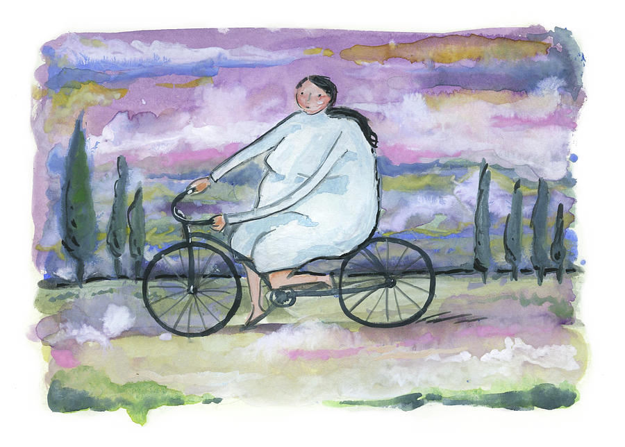 A beautiful day for a ride Painting by Leanne WILKES
