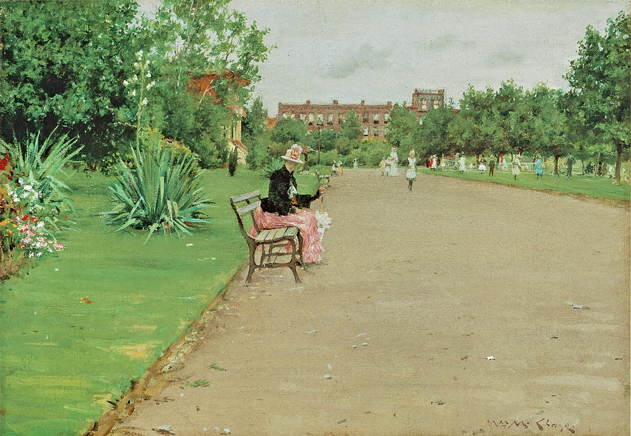 A City Park #1 Photograph by William Merritt Chase