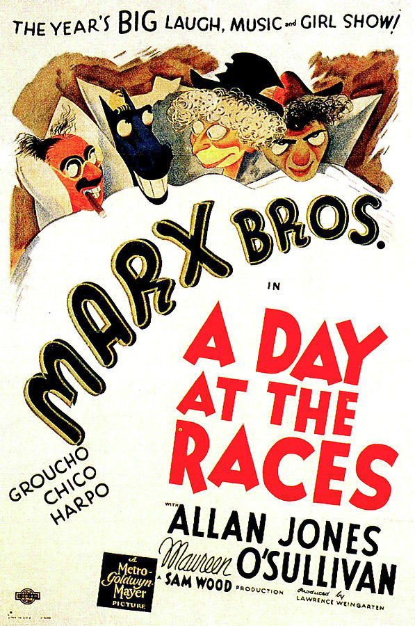 Movie Mixed Media - A Day At The Races 1937 #1 by Mountain Dreams