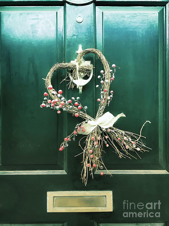 A Door wreath #1 Photograph by Tom Gowanlock