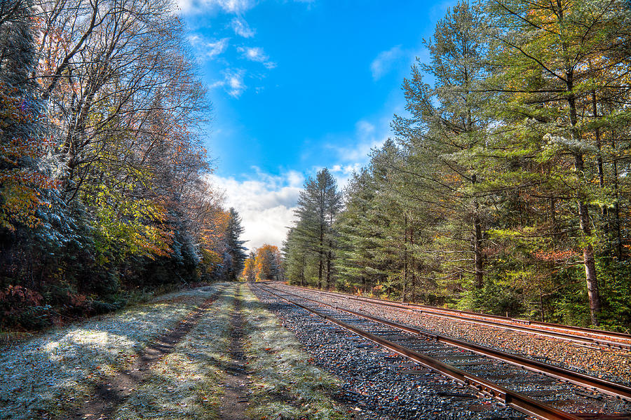 A Dusting of Snow on the Tracks #1 Photograph by David Patterson