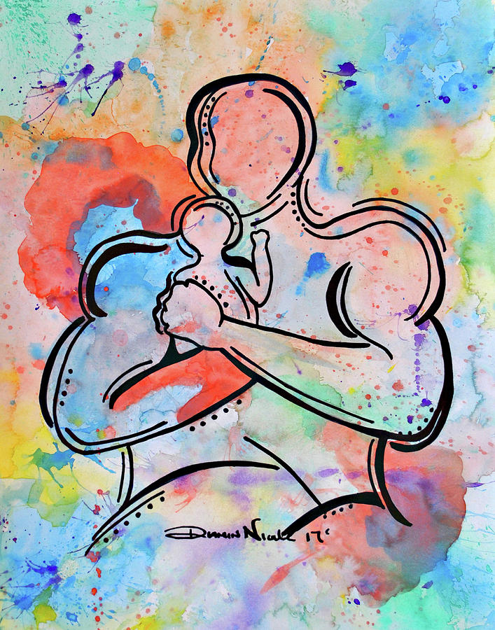 A Fathers Love #1 Painting by Diamin Nicole