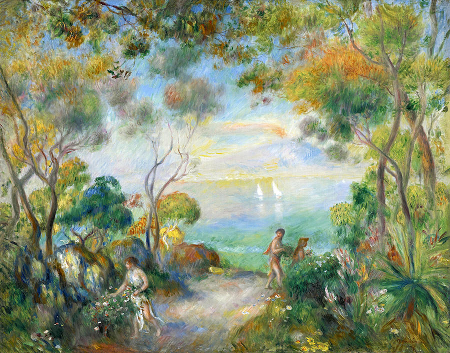 A Garden in Sorrento #1 Painting by Pierre-Auguste Renoir