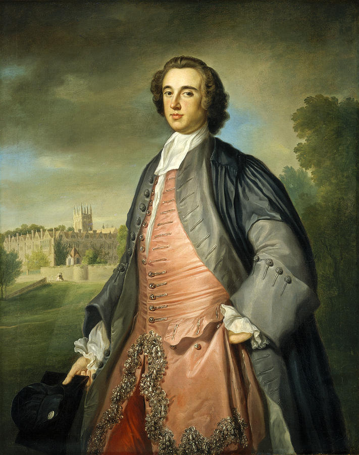 A Graduate of Merton College Oxford #2 Painting by Attributed to George Knapton