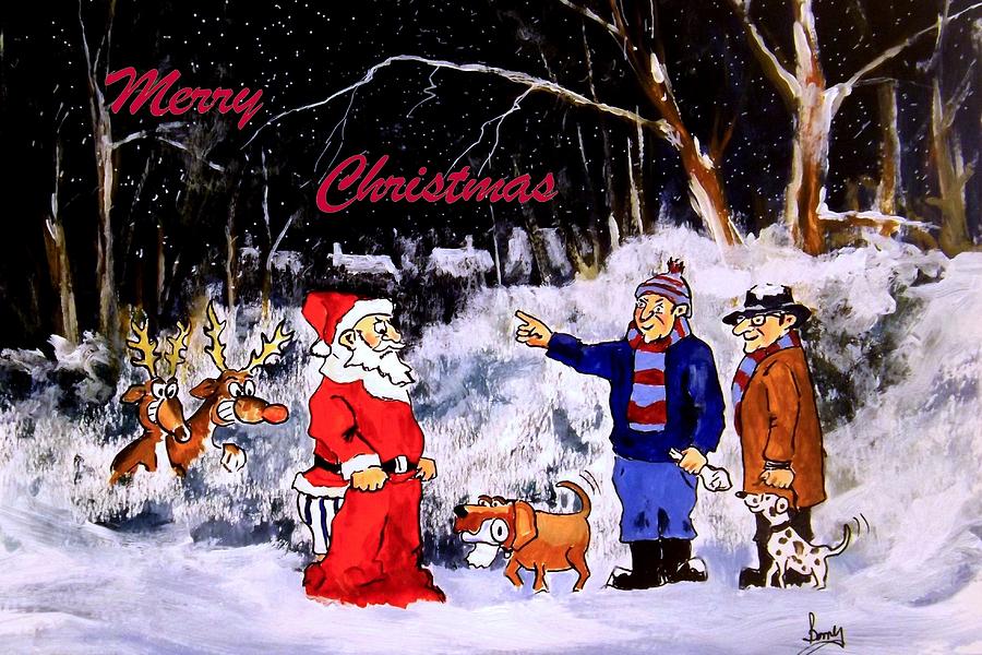 A Happy Christmas #2 Painting by Barry BLAKE