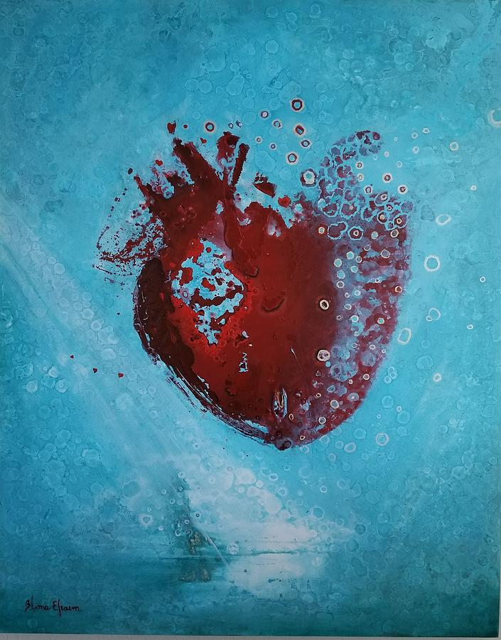 A Heart Of Gold  #1 Painting by Blima Efraim