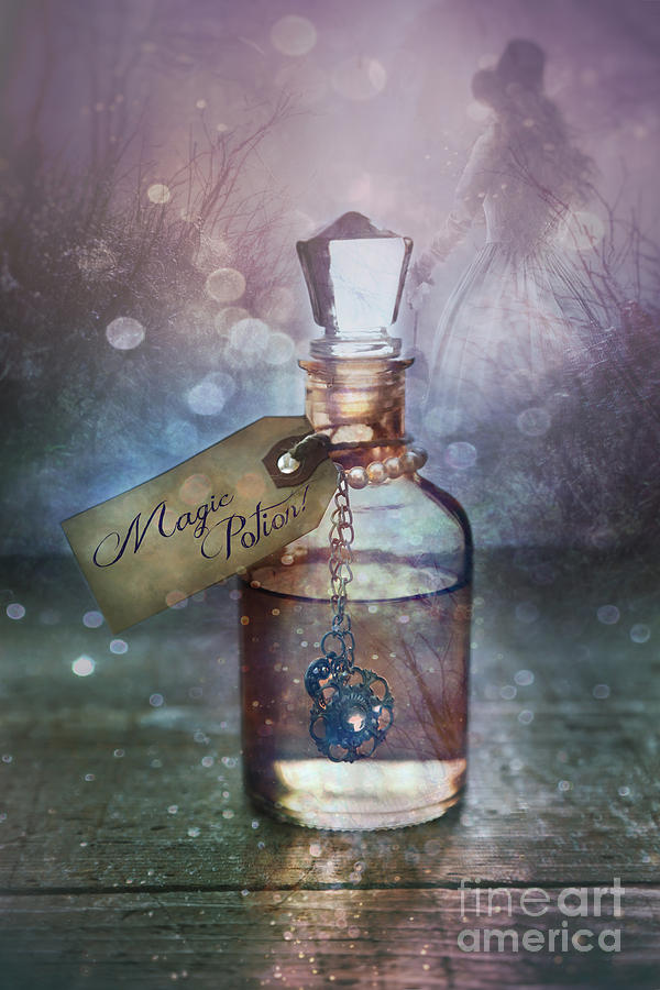 A little bottle with a potion that says Drink Me #1 Photograph by Sandra Cunningham