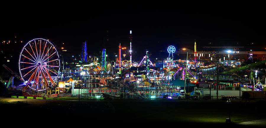 A night at the Fair #1 Photograph by David Lee Thompson