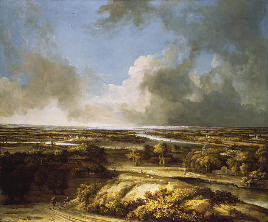 A Panoramic Landscape #1 Painting by Philips Koninck
