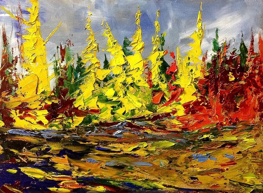 A Pop of Fall #1 Painting by Desmond Raymond