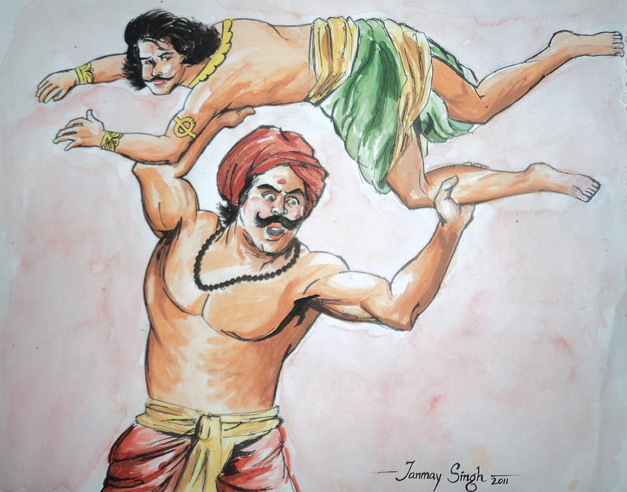 Mahabharata sketchesdrawings  Puskar Paintings