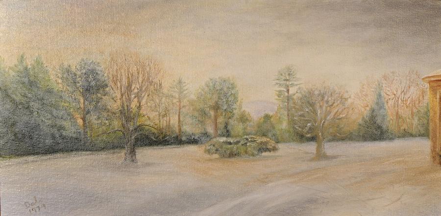 A Snowy Morn at Dalhebity Painting by Douglas Ann Slusher