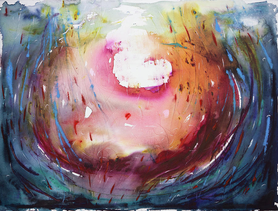 A sort of egg shaped thingy #1 Painting by Petra Rau