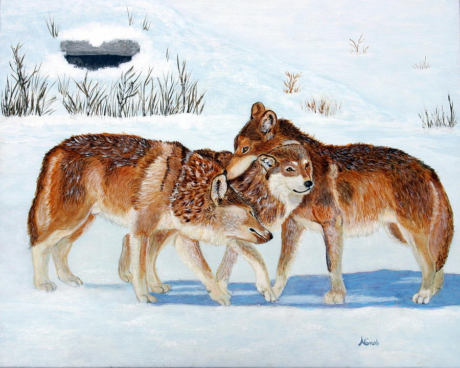 Animal Painting - A Special Bond #1 by Anna Grob
