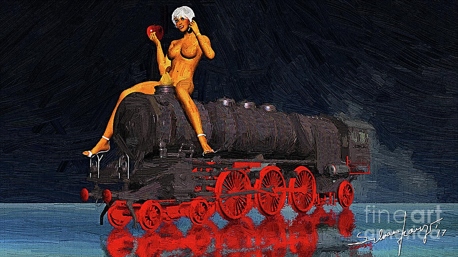 A surrealist Lady Chatterley #1 Digital Art by Silvano Franzi