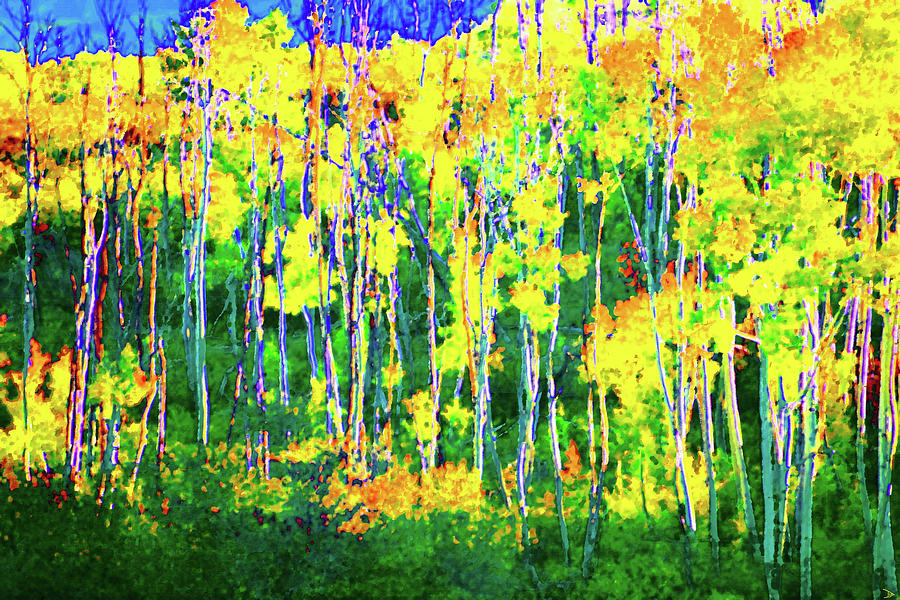 A touch of Fall #1 Painting by David Lee Thompson