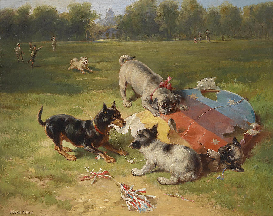 A Toy is Found Painting by Frank Paton